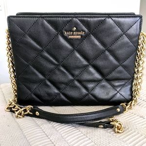 Kate Spade leather/gold chain handbag